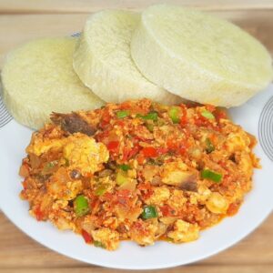 Yam And Egg Sauce
